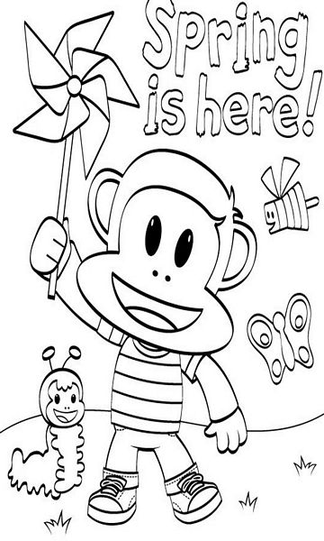 kolorowanka Juliusz Junior malowanka do wydruku małpka Disney z bajki dla dzieci nr 21